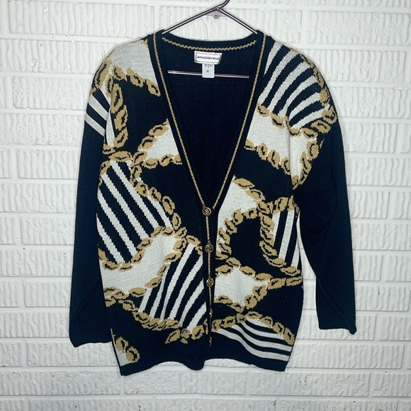 Vintage McNaughton Wear nautical cardigan ￼ - Picture 1 of 4